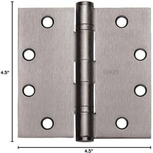 (6 Pack) Stanley FBB179 4.5 inch x 4.5 inch Ball Bearing Architectural Hinge